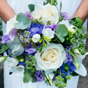 Bride's wedding bouquet at St James Church Fulmer