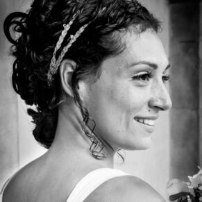 Cliveden House wedding photographs in the cloisters