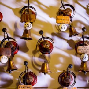 Cliveden House wedding photographs of the servants bells