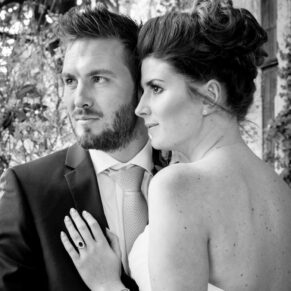 Dorton House wedding portrait of the newlyweds