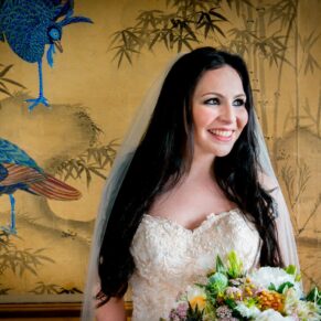 Eynsham Hall wedding photographs in the Peacock Lounge
