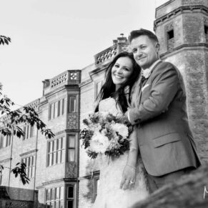 Eynsham Hall wedding photographs of the newlyweds