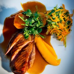 Sumptuous Hampden House wedding food