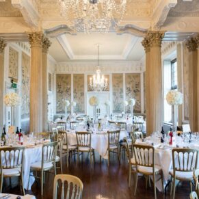 Stunning interiors at Hampden House Christmas wedding