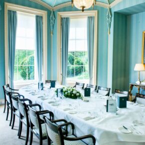 The stunning Octagon Room at Hartwell House Hotel wedding