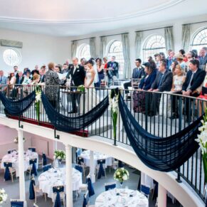 Kings Chapel Amersham wedding photographs of the interior during the ceremony