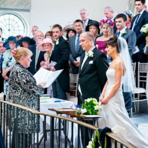 Kings Chapel Amersham wedding photographs of the ceremony