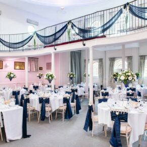 Kings Chapel Amersham wedding photographs of the wedding breakfast interior