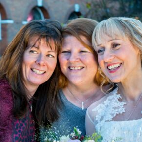 Beautiful low sunlight portrait at Kings Chapel Amersham wedding