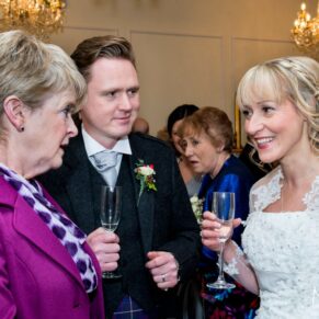 Deep in conversation at Kings Chapel Amersham wedding