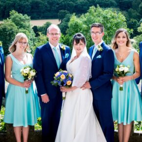 The bridal party at Latimer Estate wedding