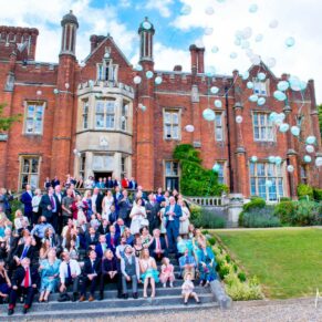 Latimer Estate wedding balloon release
