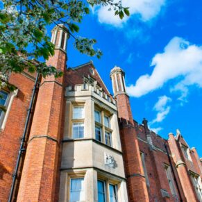 The Buckinghamshire hotel under perfect blue skies