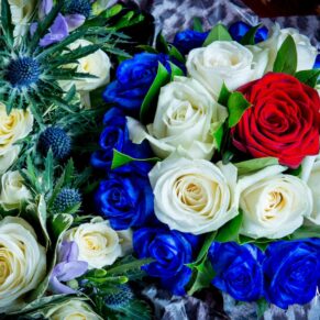 The bride's bouquet at Halton House wedding