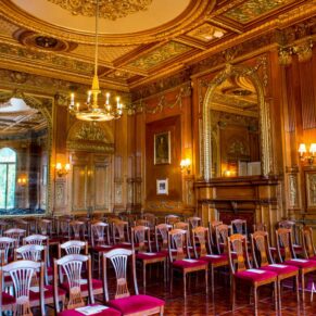 Ceremony room all set at Halton House wedding