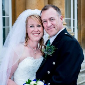 Newlyweds portrait at Halton House wedding