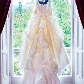 The wedding gown at Halton House wedding