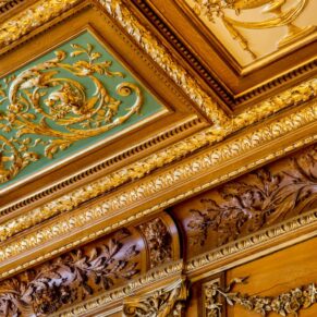 Stunning ceilings at Halton House wedding