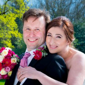Taplow House wedding shot of the newlyweds