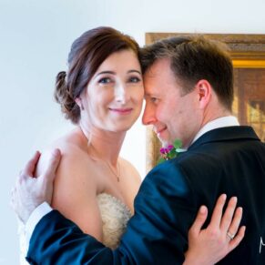 Taplow House wedding shot of the newlweds