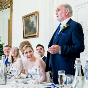 Speeches at Taplow House Hotel wedding