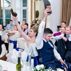 Mr and Mrs game at Taplow House Hotel wedding