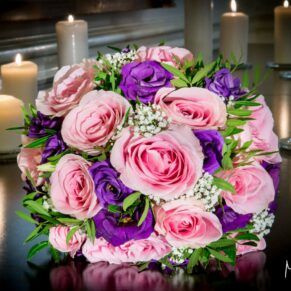 Bridal bouquet at Taplow House Hotel wedding