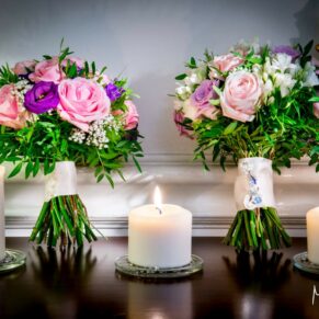 Stunning flowers at Taplow House Hotel wedding