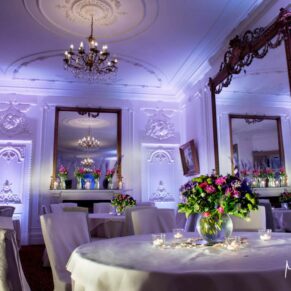 Taplow House Hotel evening wedding interior