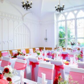 Room interior at Missenden Abbey military wedding