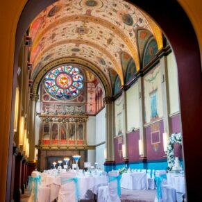Photography of the stunning interiors inside the chapel at the very special Beaumont Estate wedding venue