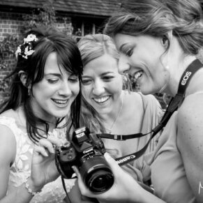Black and white Buckinghamshire informal wedding photography captured at the Waddesdon Dairy