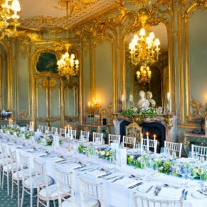 Cliveden House wedding photography - the French Dining Room at its very best