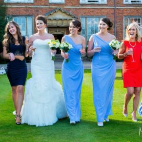 This group of ladies taking a relaxed stroll within the grounds of Dorton House