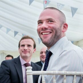 Dorton House wedding photography - guest reactions captured during the speeches