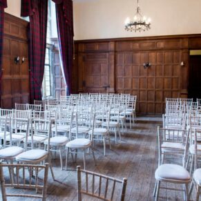 Dorton House wedding photography of the ceremony setup