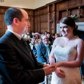 Dorton House wedding photography - the ceremony in progress
