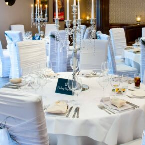 Berkhamsted Gatsby wedding photography of the dining room setup