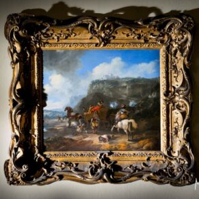 Detail capture of a lovely painting inside the historic property