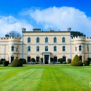 The rear exterior of this Grade II listed property on a gorgeous sunny day
