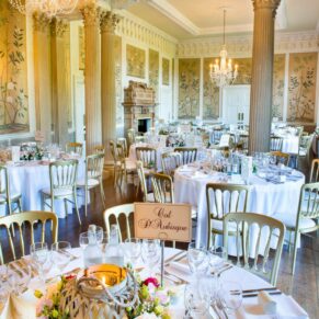 A wide view of the glorious dining room inside this Grade II historic venue