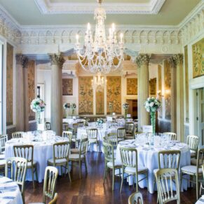 The gorgeous dining room interiors at this historic Buckinghamshire venue