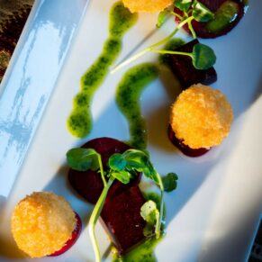 Food to delight on every level from the super talented chefs at the venue