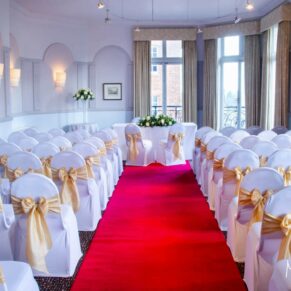 Harte and Garter wedding photography - all set for the civil ceremony