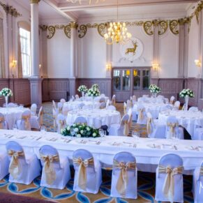 Harte and Garter wedding photography - opulent interiors in the ballroom