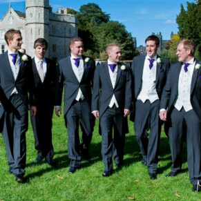 Harte and Garter wedding photography - the lads go for a stroll on the Long Walk