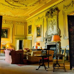 The stunning Great Hall at Hartwell House with its historic interiors is breath taking in every direction