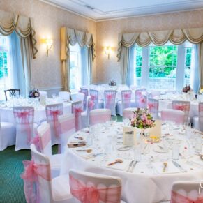 All set for the meal in the James Wyatt Dining Room at Hartwell House Hotel