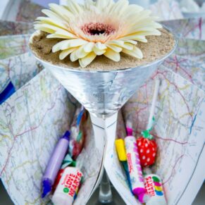 Colourful table decorations
