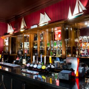 The fabulous bar area on the Latimer Estate
